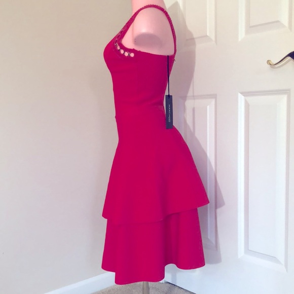 Marciano Guess Pink Fit & Flare Bandage Dress - Picture 2 of 7